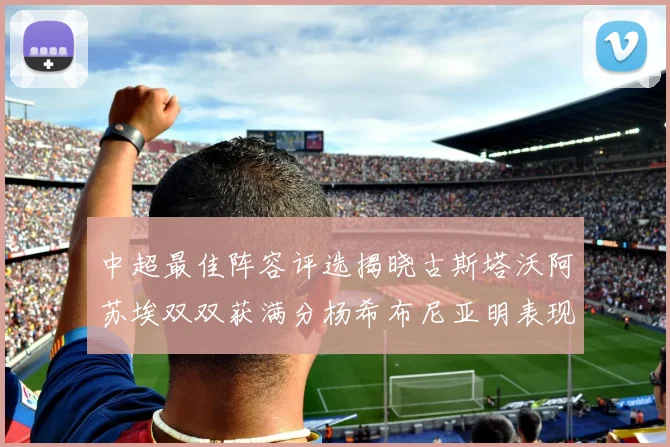 中超最佳阵容评选揭晓古斯塔沃阿苏埃双双获满分杨希布尼亚明表现出色